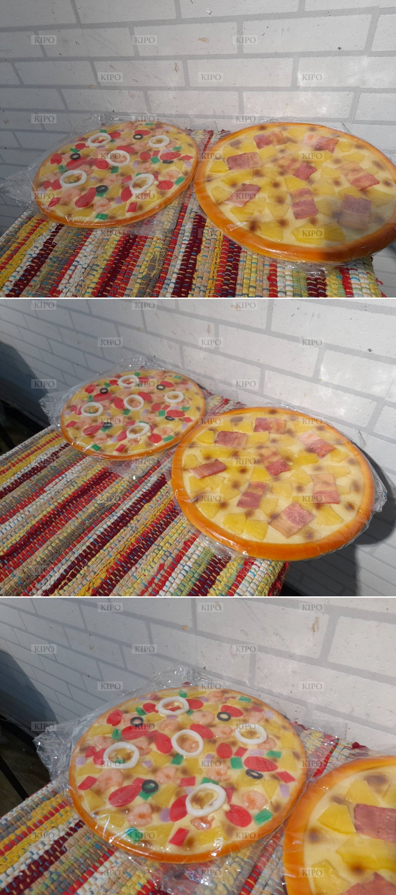 KIPO-定做新款仿真pizza披薩模型 夏威夷披薩12吋-MFF001104A
