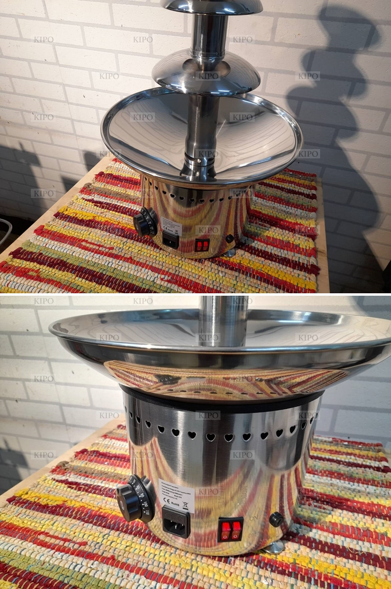 KIPO-四層DIY巧克力噴泉機瀑布火鍋熔漿機自動融化塔派對活動家用包郵-MRJ001104A