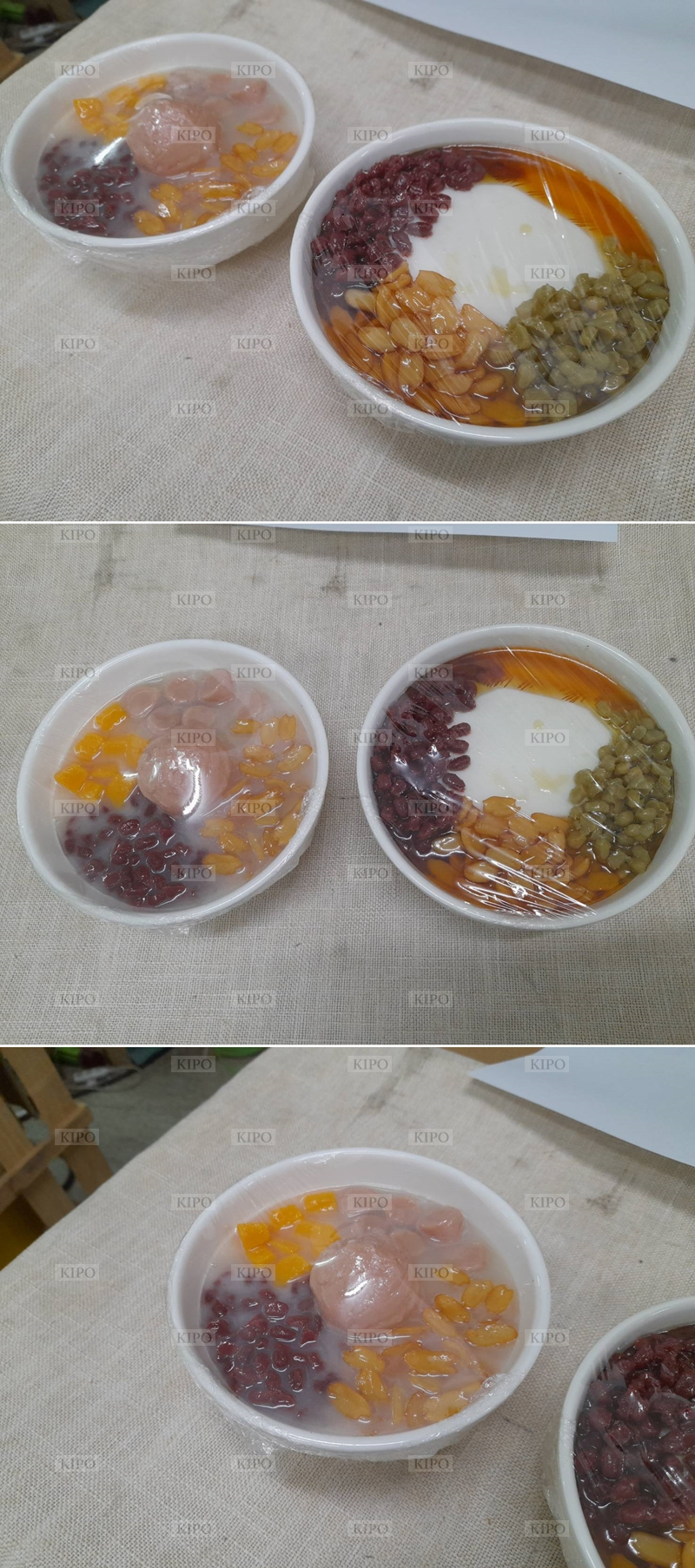 KIPO-仿真食品菜品食物中餐豆花老豆腐食物模型假菜樣品道具豆腐腦甜品粥品豆花-MSB023104A