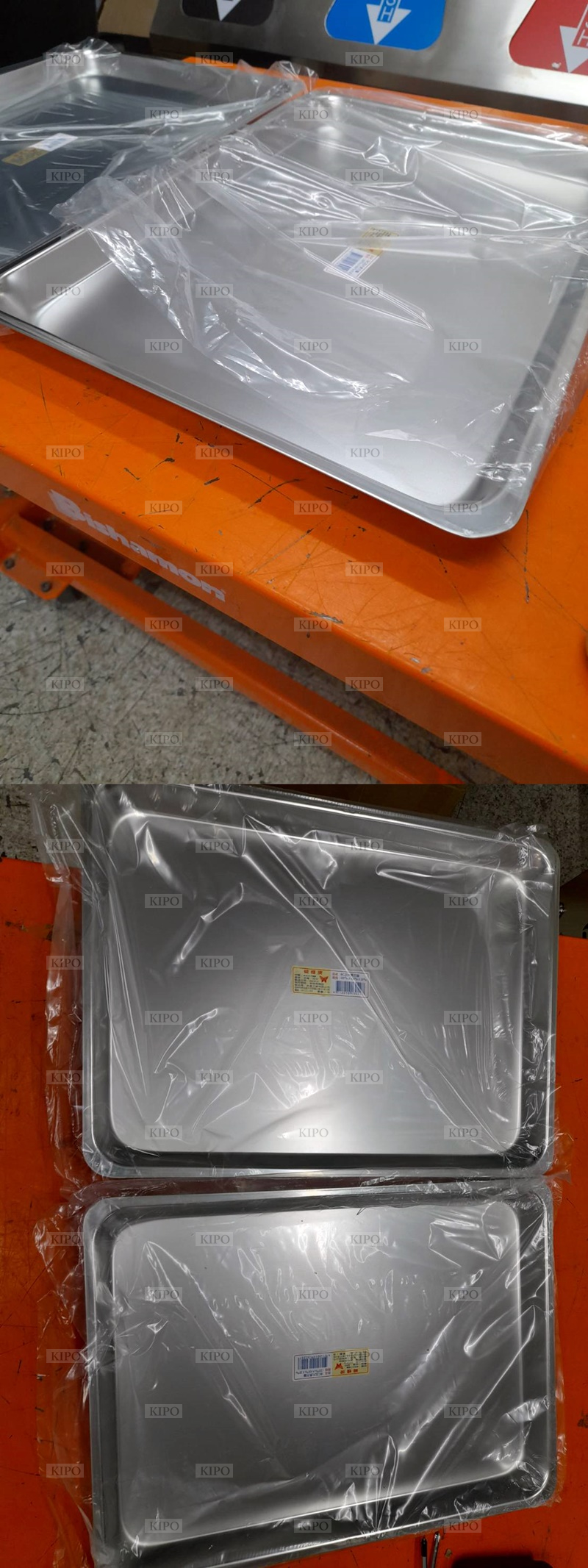 KIPO-台灣製 方盤 蝴蝶牌 304不鏽鋼方盤 茶盤 滴水盤 長方盤 自助餐盤 鐵盤 料加大長方盤43cm32cm-MXA028104A
